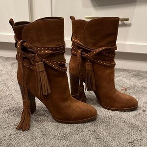 KORS Michael Kors Brown Suede Ankle Boots- a taking down Jan 30th at 5pm